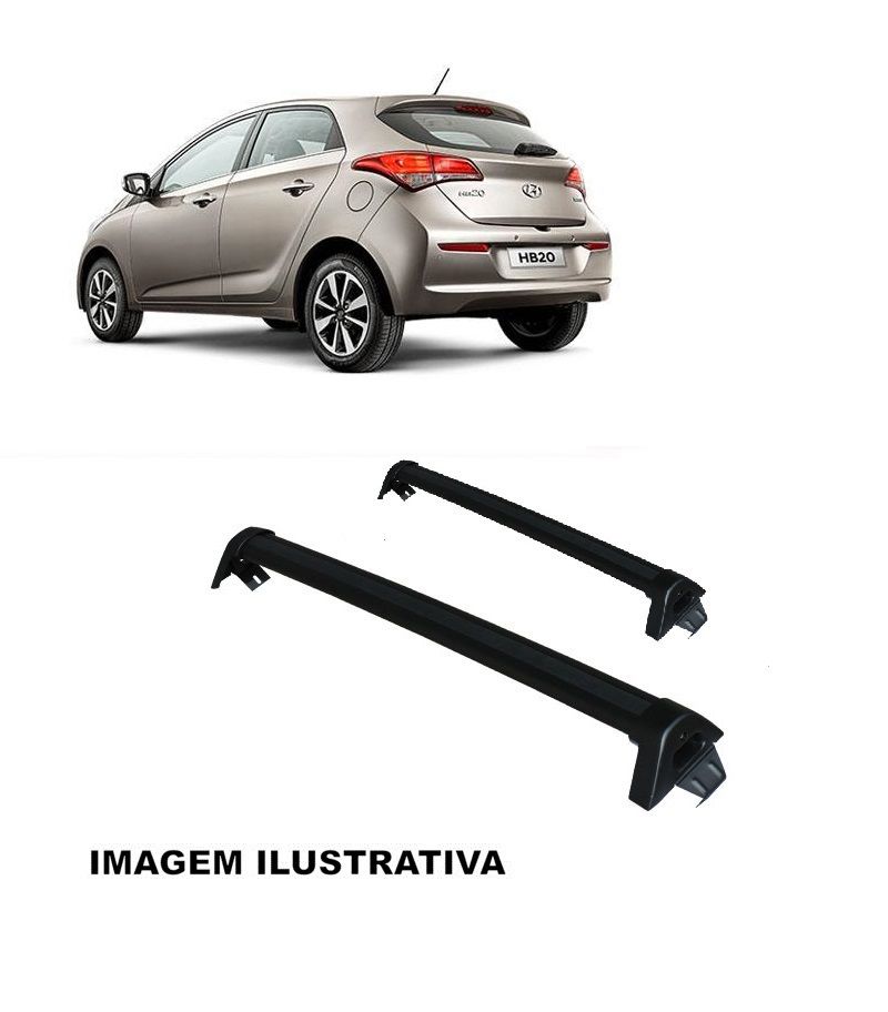 Rack de Alumínio HB20 /19 Hatch Preto*