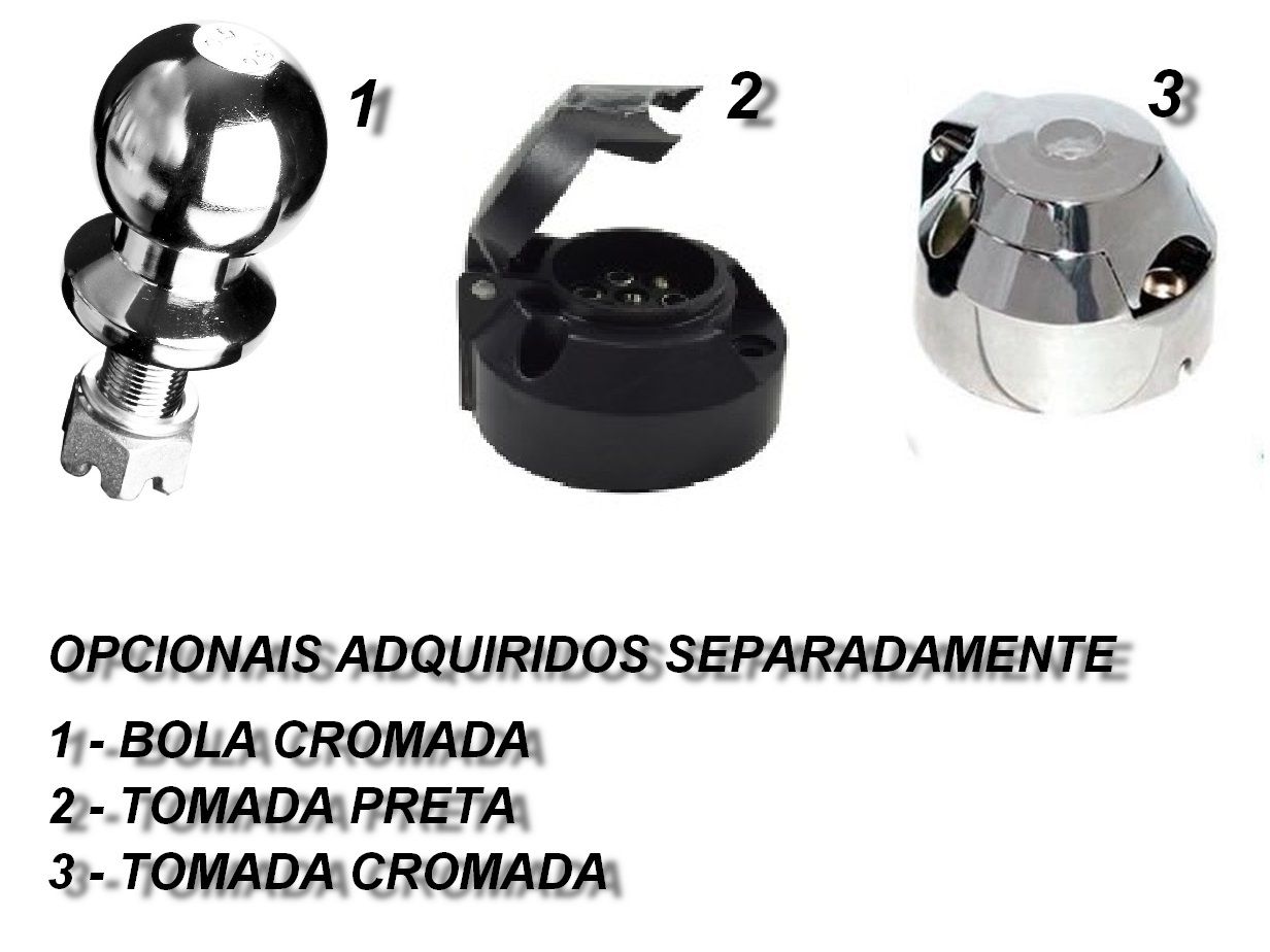 Engate Removível S-10 Dupla 2012 a 2025 -...