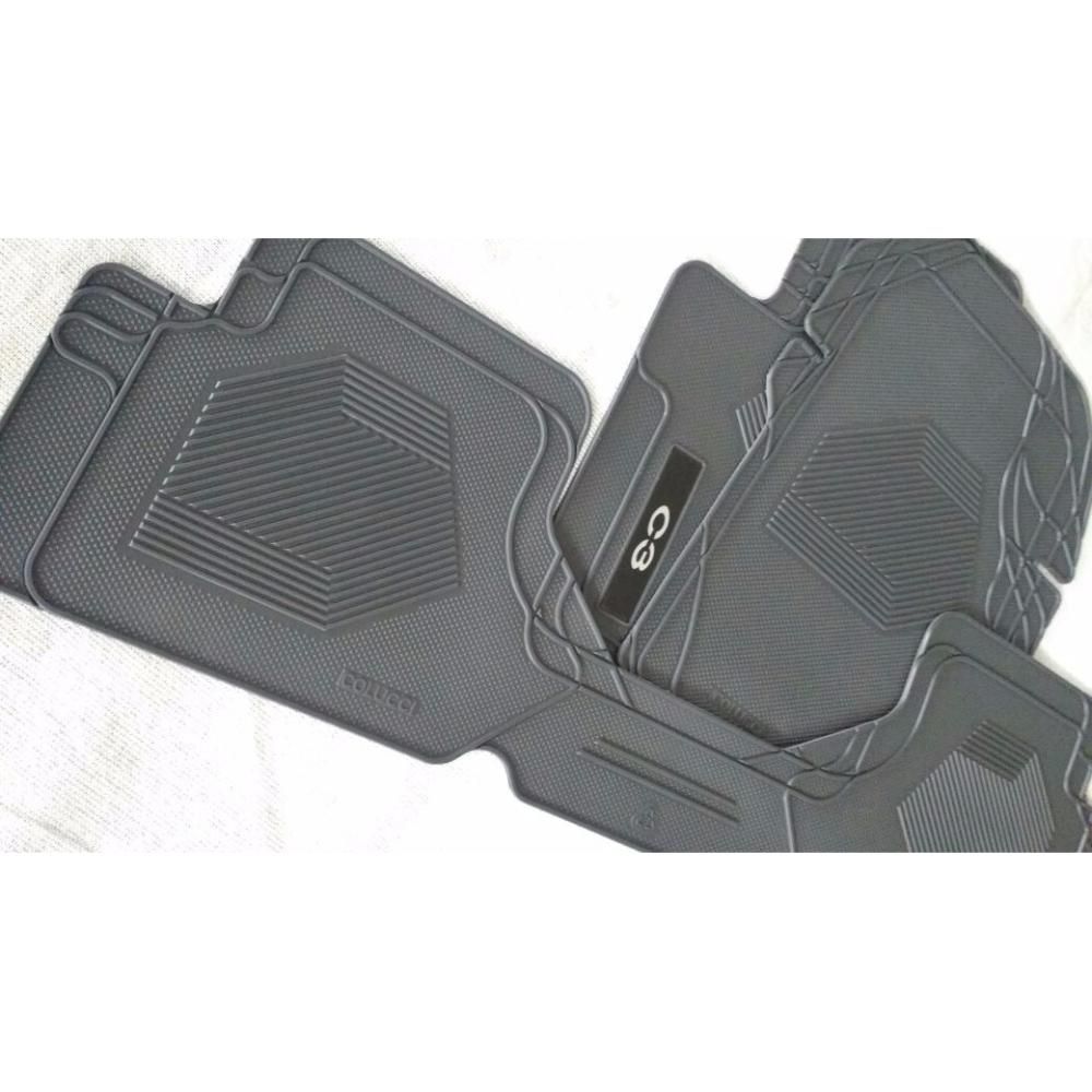 Tapete Personalizado PVC Fit  /08 Cinza 3Pç*