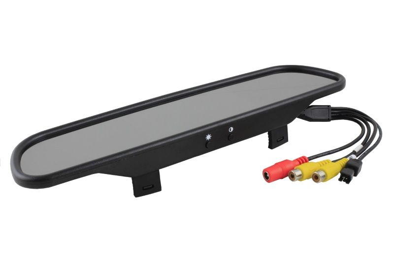 Retrovisor C/ Câmera 2x1 e Sensor Prata*