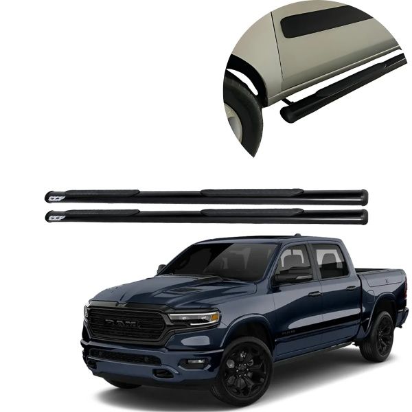 Estribo Oblongo Preto Ram 1500 Cabine Dup...